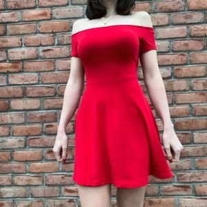 NWOT! Red fit and flare dress!